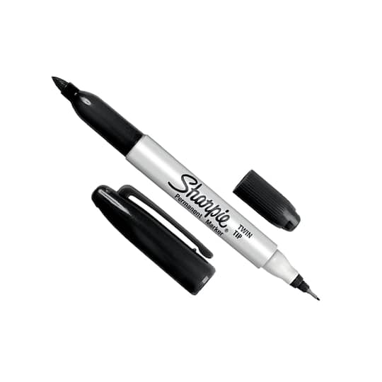 12 Pack: Sharpie® Twin Tip Black Permanent Marker